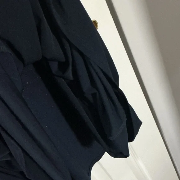 Joseph Ribkoff Navy Cold-Shoulder Dress - Picture 7 of 7